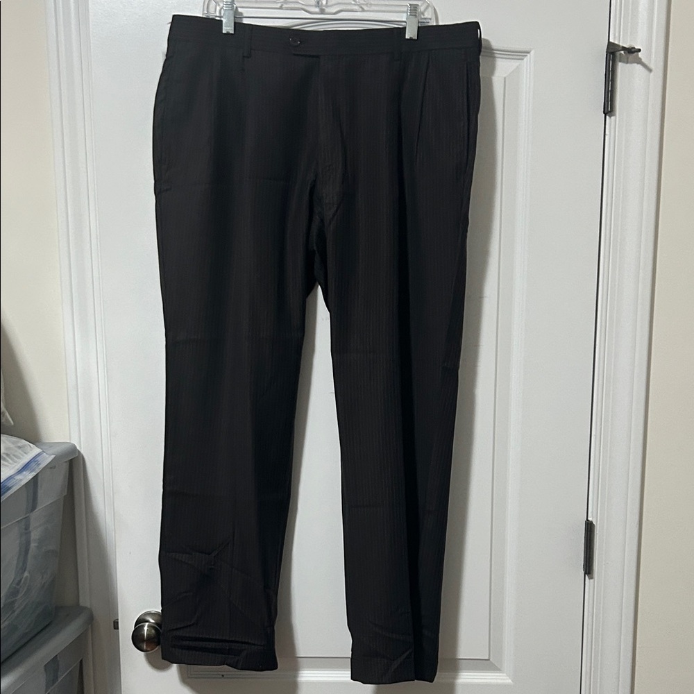 Men's Dark Brown Dress Pants